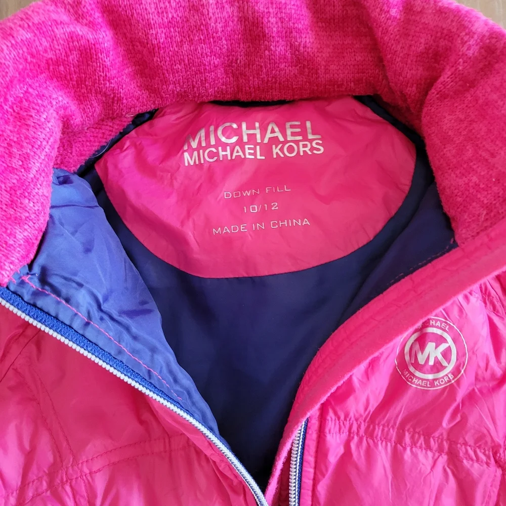 Michael Kors Jacket Coat kid Size 10/12 PINK